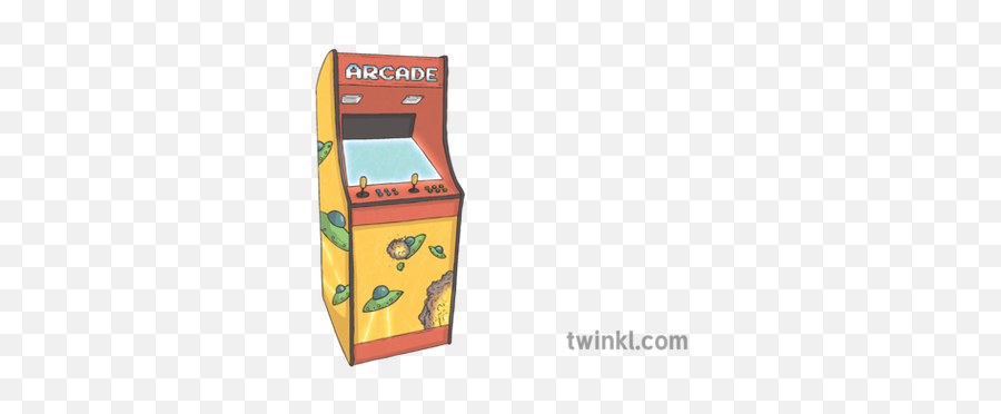 Arcade Machine Illustration - Twinkl Video Game Arcade Cabinet Png,Arcade Cabinet Png