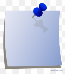 Note Clipart Paper - Blue Post It Art Full png