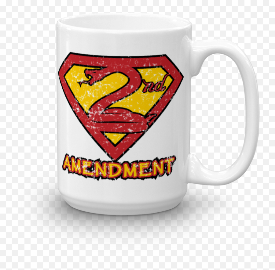 Second Amendment Superman Mug - Coffee Cup Png,Red Superman Logo