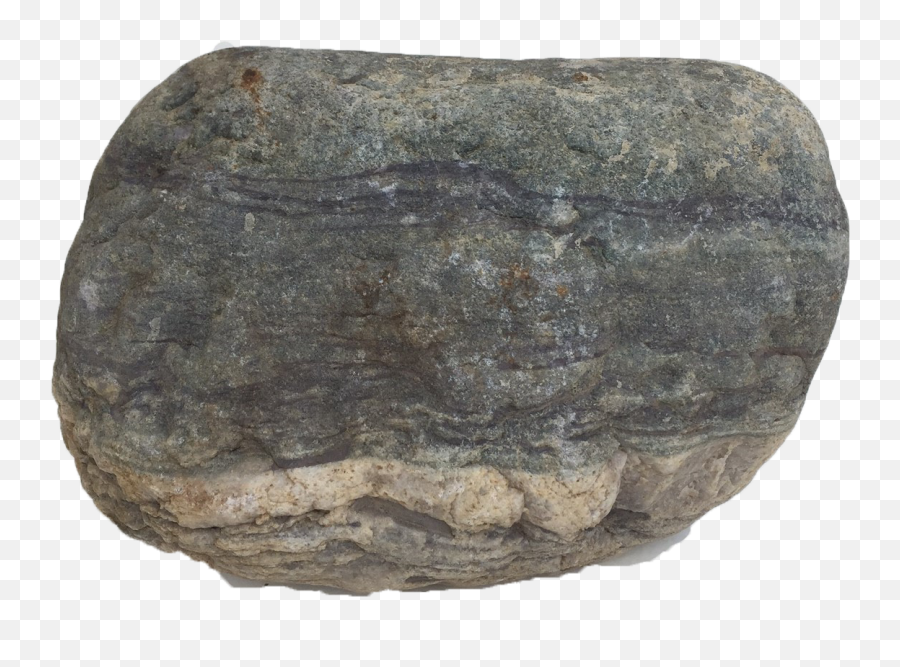 Download Grey Striped Urn Stone - Boulder Png,Boulder Png
