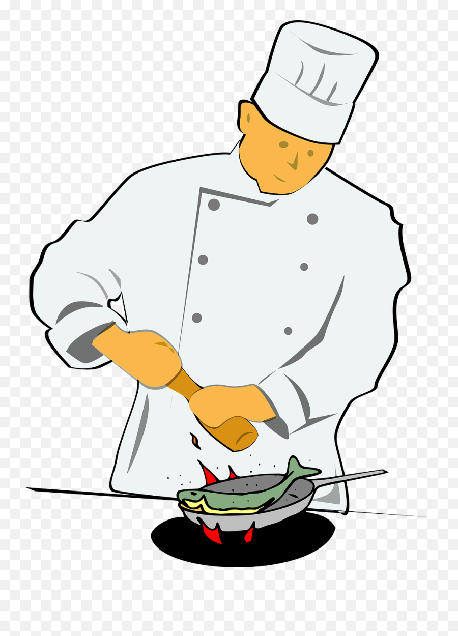 Clip Art - Chef Cooking Clip Art Png,Cooking Clipart Png