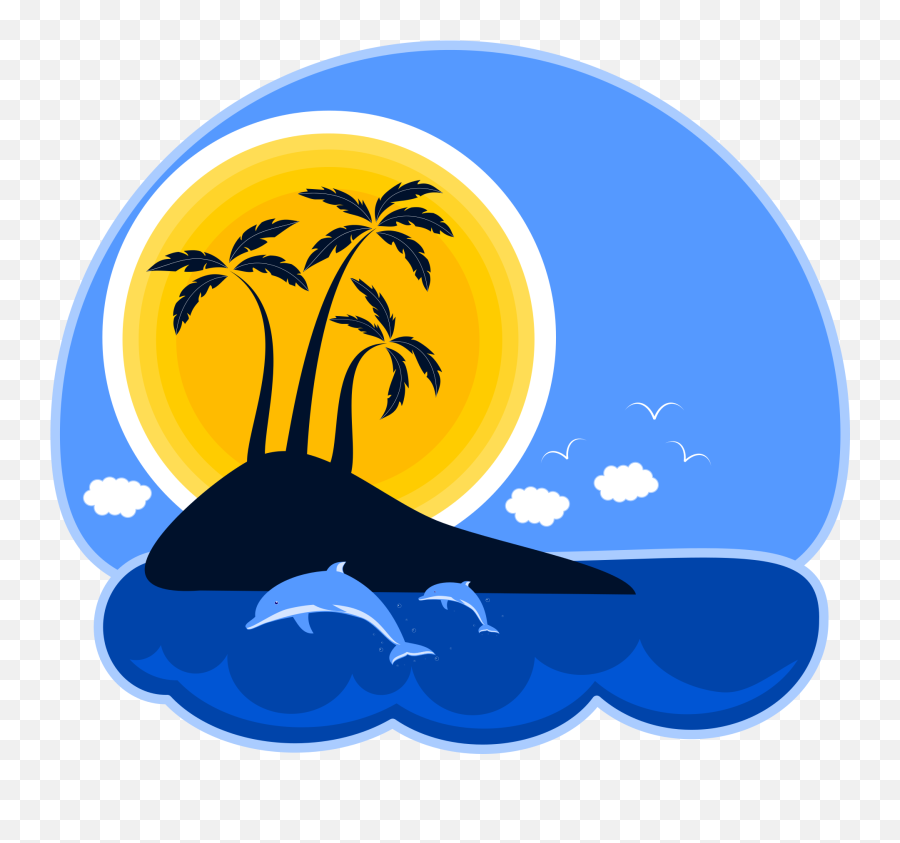 Tropical Island Clipart Png Graphic - Family Reunion Logo Design,Royalty Free Logos