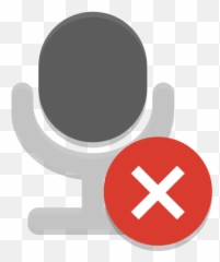 Notification Microphone Sensitivity Muted Icon Papirus - Microphone On Red png