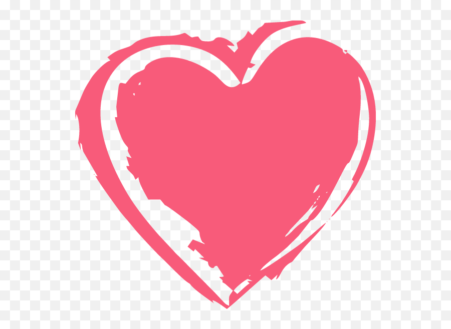 Love Peach Heart Vector - Transparent Background Heart Png Transparent,Heart Sticker Png