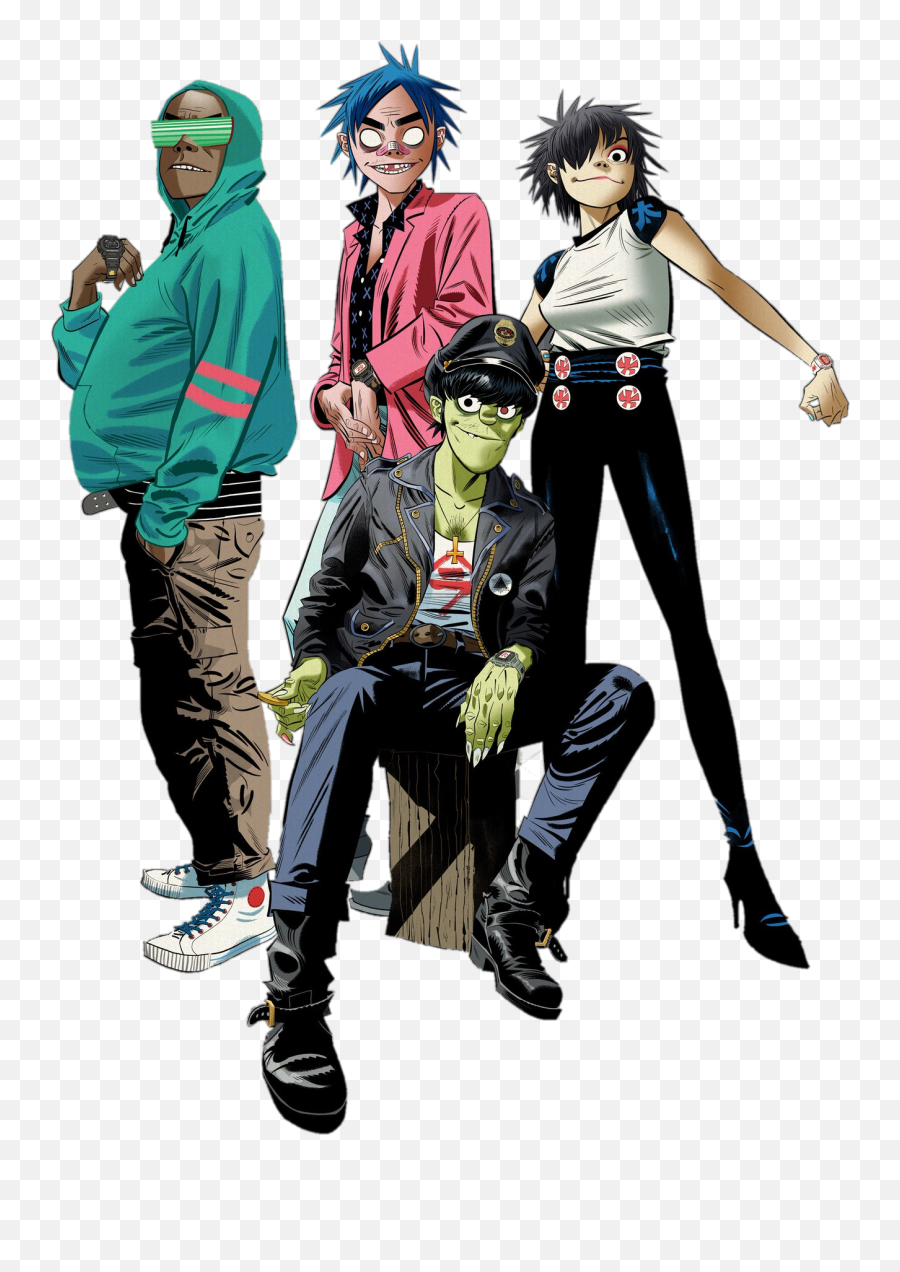 Without Anything Interesting To Do - Gorillaz Real Life Png,Cool Transparent Background