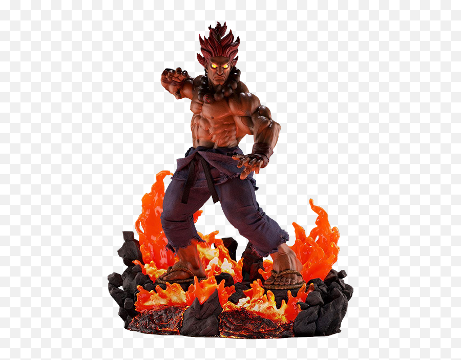 Street Fighter Akuma 10 Year Ultimate Statue By Pop Culture - Akuma Png,Akuma Png