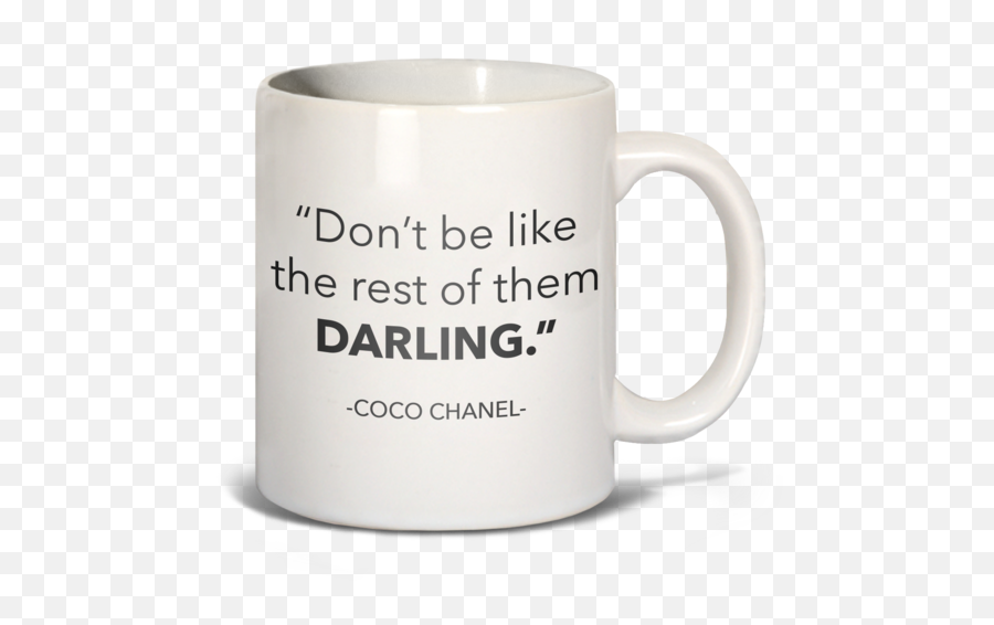 Coco Chanel Mug - Parking On A Hill Png,Coco Chanel Logo Png