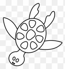 Png Sea Black And White Transparent Whitepng - Clipart Black And White Animal,Turtle Clipart Png