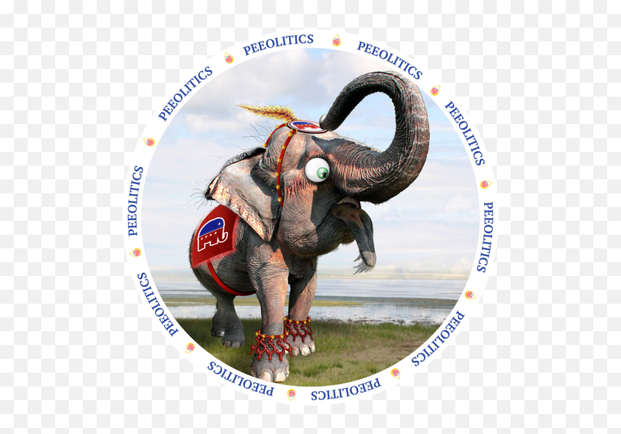 Republican Elephant - Elephant Caricature Png,Republican Elephant Png