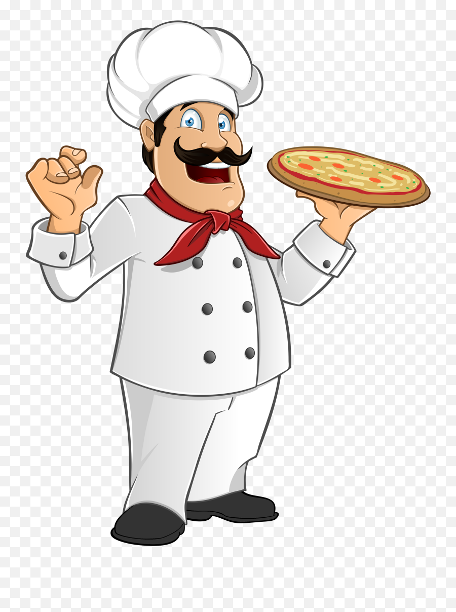 Transparent Background Italian Chef Clipart - Clipart Transparent Background Chef Png,Pizza Transparent Background