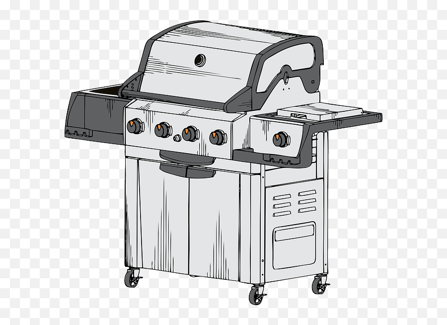 Cartoon Hot Free Summer Barbecue Grill Flames - Bbq Bbq Grill Clip Art Png,Bbq Grill Png