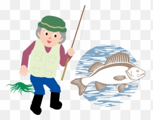 Cartoon Clip Art Old Man Transprent Png - People Fishing In Portable Network Graphics