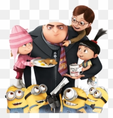 Meu Malvado Favorito - Família Png Imagens E Moldescombr Minions E Gru Png,Gru Png