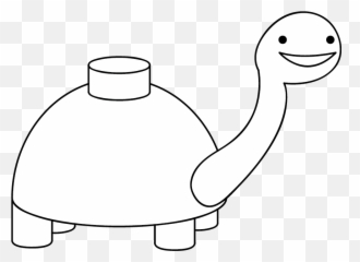 Download Hd Turtle Black And White Vertebrate - Mine Gif Transparent png