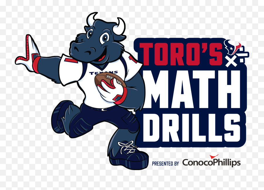 Torou0027s Math Drills Conocophillips - Toro Mascot Houston Texans Png,Texans Logo Png