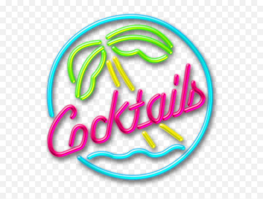 Cocktails Neon Sign Png Transparent - Cocktail Neon Sign Png,Neon Sign Png