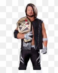 Download Aj Styles Wwe Champion By Nib - Aj Styles Wwe World Champion Png,Aj Styles Png