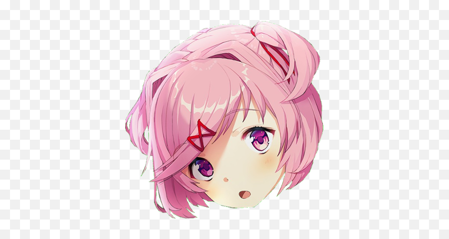 Natsuki Curious Doki Literature - Natsuki Ddlc Png,Doki Doki Literature Club Png