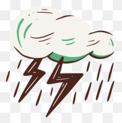Hand Drawn Electric Storm - Happy Png,Storm Transparent