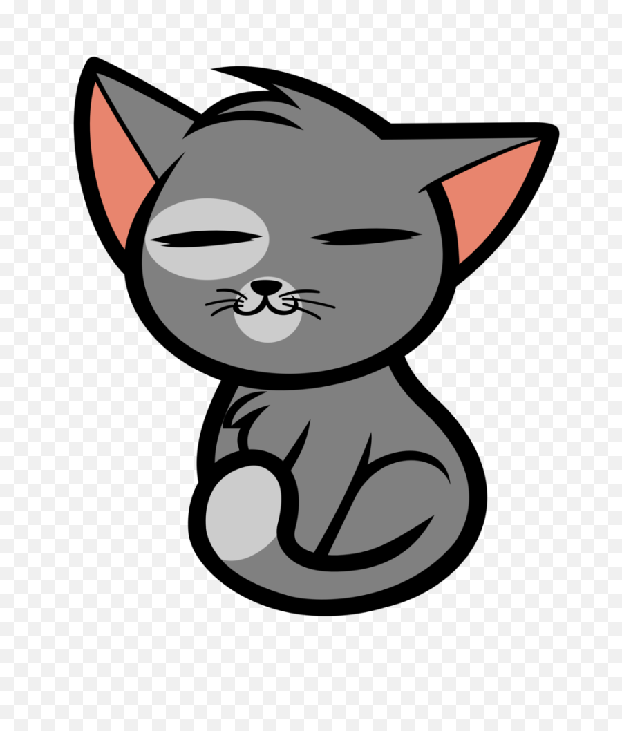 Clipart Transparent Cats Vector Cute - Cute Cartoon Kitty Png,Cat Clipart Transparent