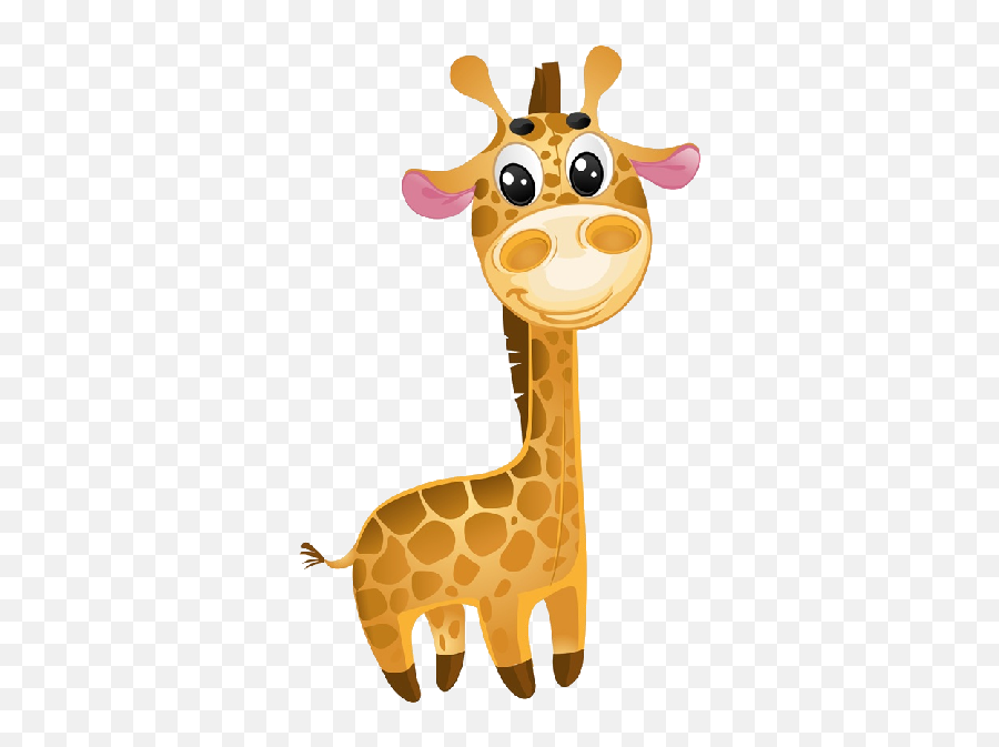 Giraffe Cartoon Animal Images - Cute Giraffe Vector Giraffe Cute Cartoon  Animals Png,Giraffe Transparent - free transparent png images 