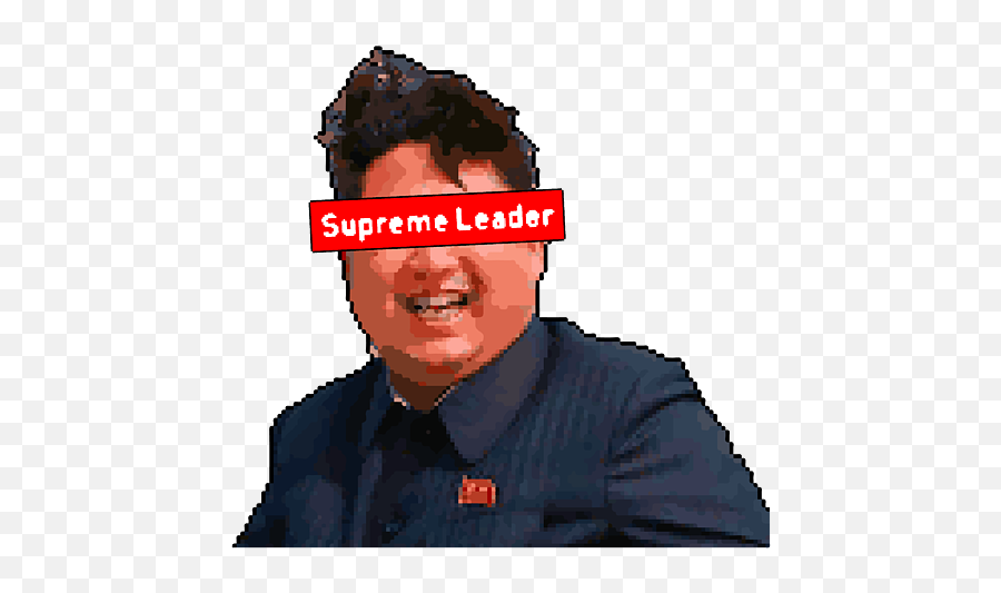Kim Jong Un Supreme Leader 8 Bit Pixel Art Portable Battery Charger - Kim Jong Un Meme Png,Kim Jong Un Png