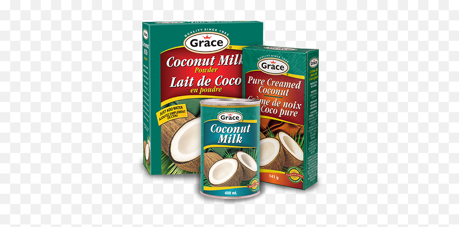 Coconut Products Grace Foods - Coconut Products Png,Coconut Transparent