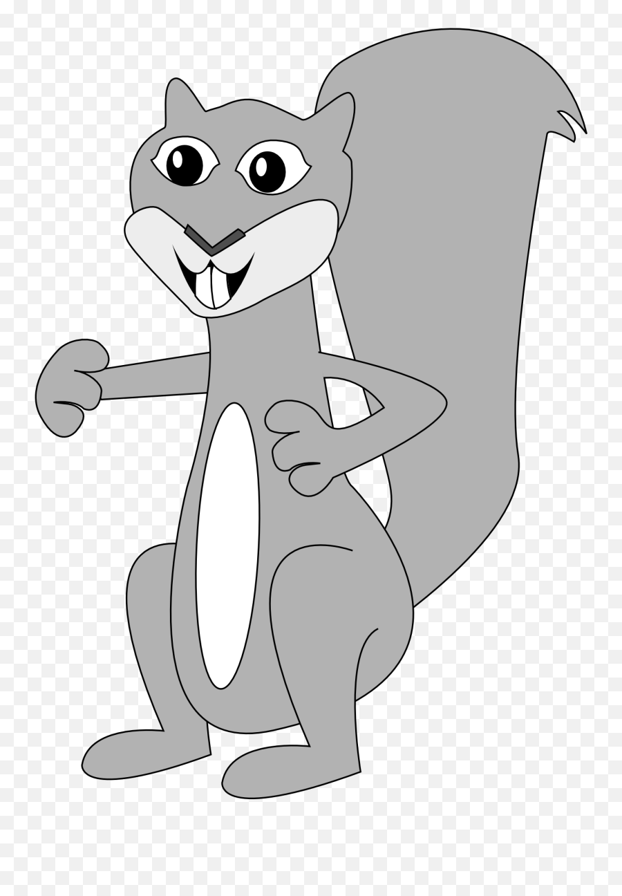 Gray Furry Squirrel Drawing Free Image - Squirrel Clip Art Png,Furry Png