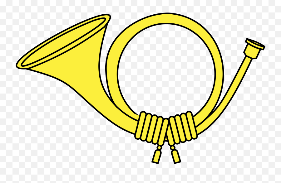 Yellow Post Horn Clipart Transparent - Horn Clipart Png,Horn Png