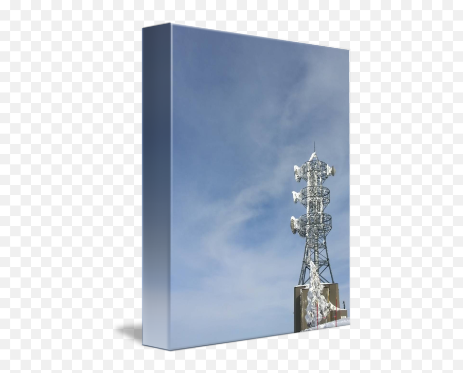 Radio Tower In Snow By Jason K - Cellular Network Png,Radio Tower Png