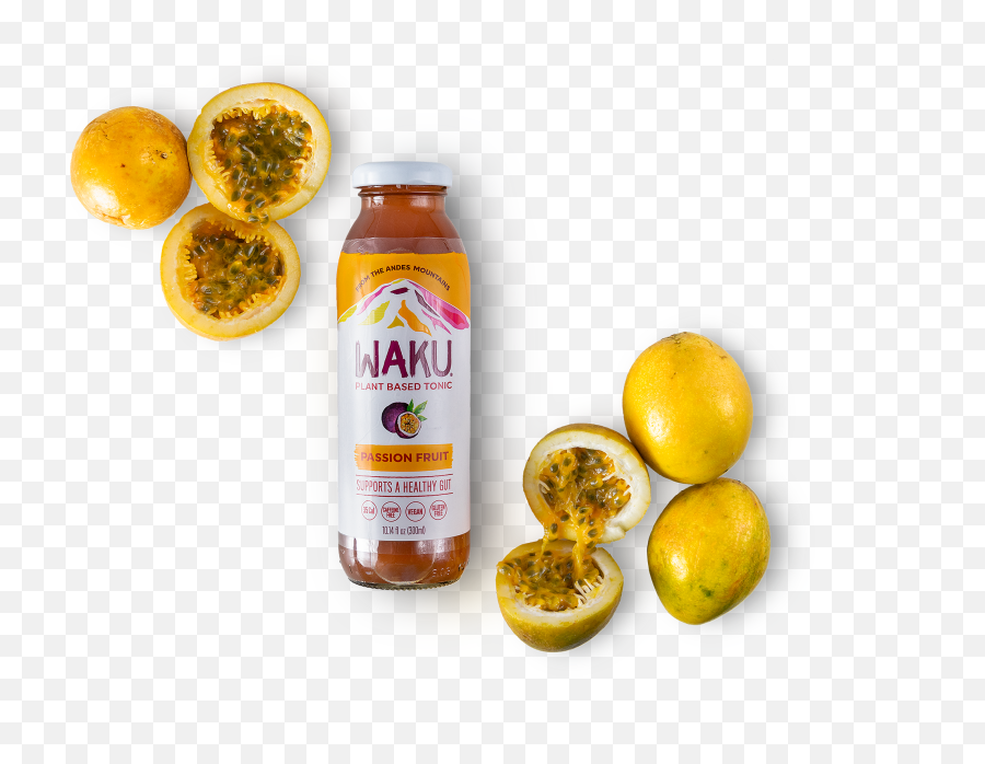 Waku Plant Based Tonic Passion Fruit U2013 Inc - Sweet Lemon Png,Passion Fruit Png