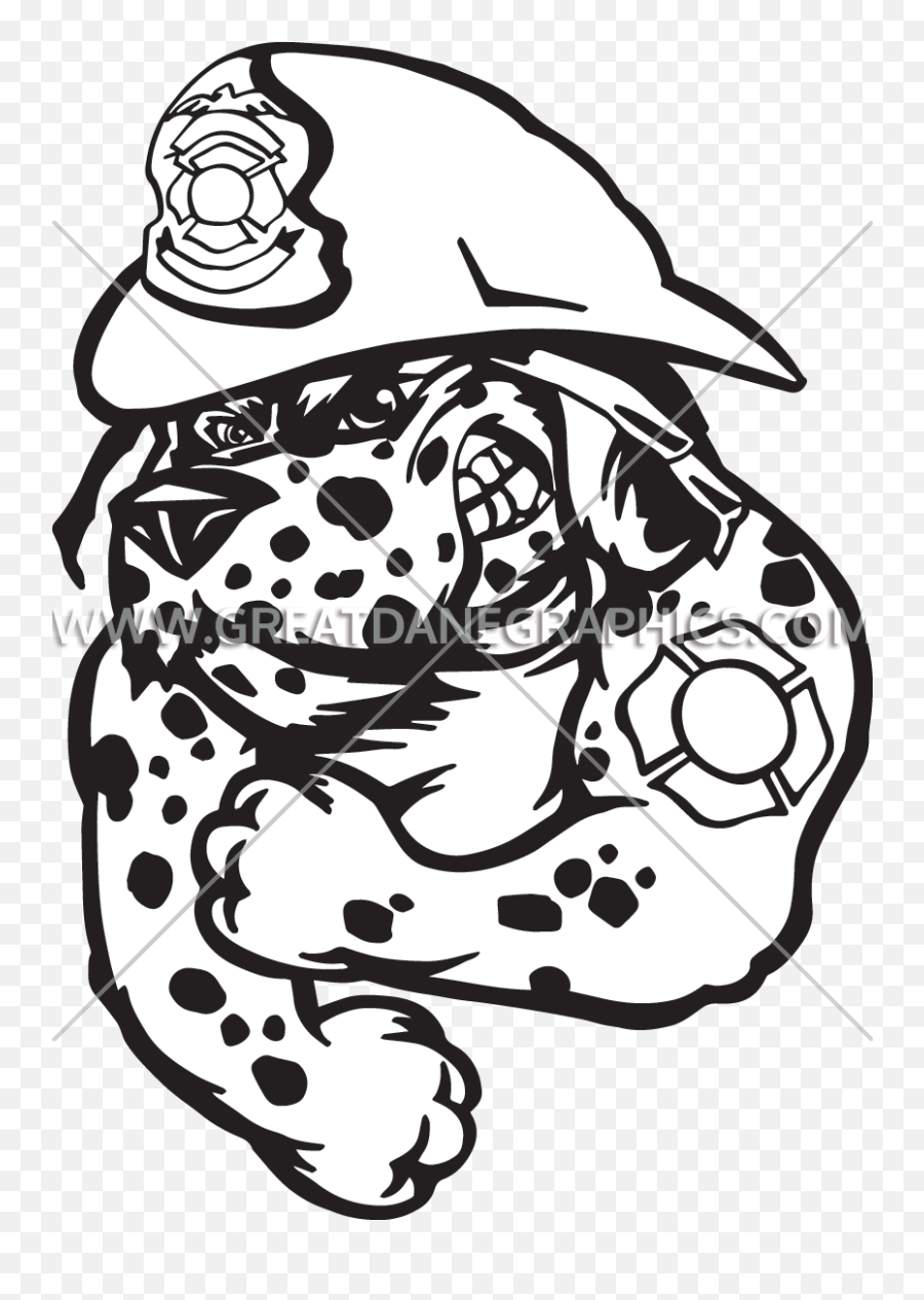 Fire Dalmatian Production Ready Artwork For T - Shirt Printing Dot Png,Dalmatian Png