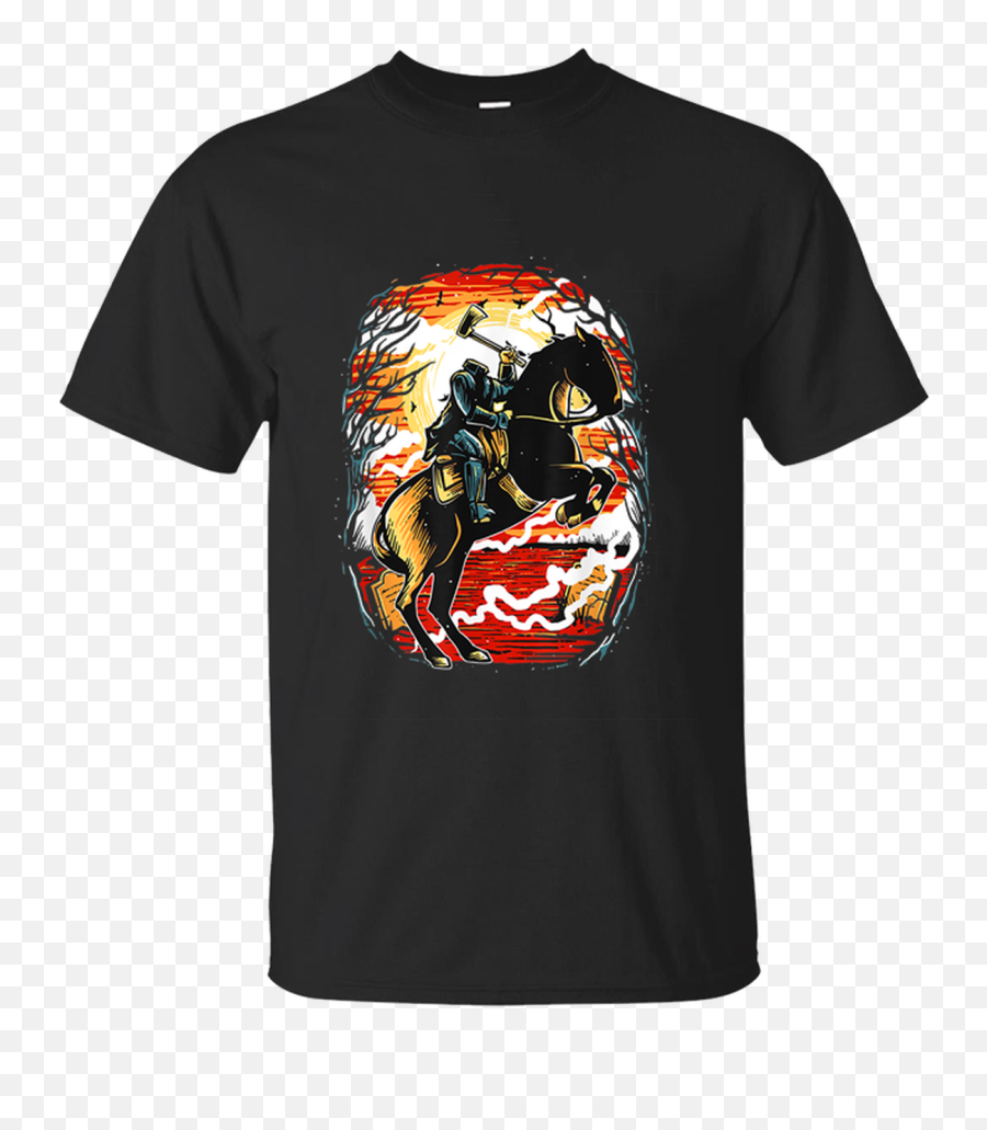 Headless Horseman Tshirt Awesome Scary Costume For Halloween - Rick And Morty Trump Tshirt Png,Headless Horseman Png