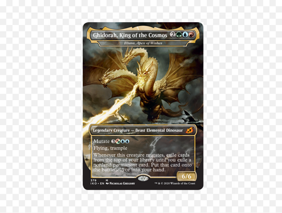 Ghidorah King Of The Cosmos - Illuna Apex Of Wishes 379274 Mythic Foil Ikoria Lair Of Behemoths Ghidorah King Of The Cosmos Png,King Ghidorah Png