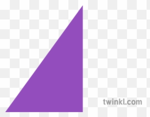 Right Angle Triangle Purple Illustration - Twinkl Purple Right Angle Triangle Png,Right Triangle Png