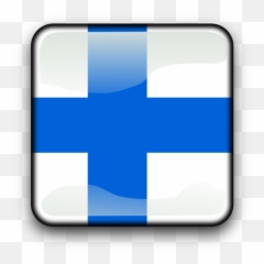 Blue Square Symbol Png Clipart - Suomen Lippu Ilmainen