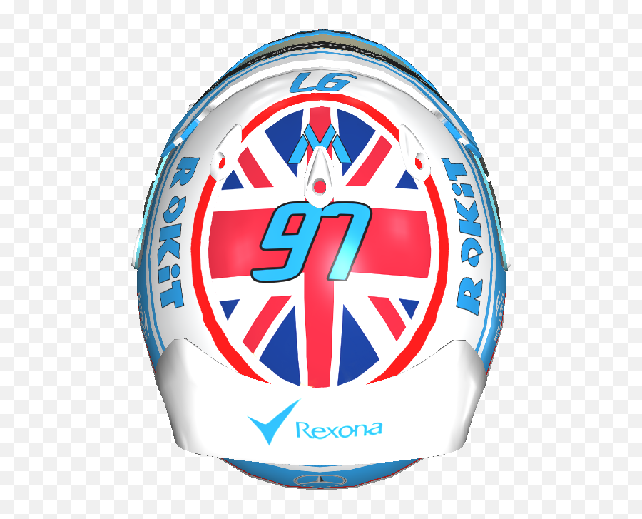 Williams Flag Career Helmet 2019 Racedepartment - Circle Png,Uk Flag Png