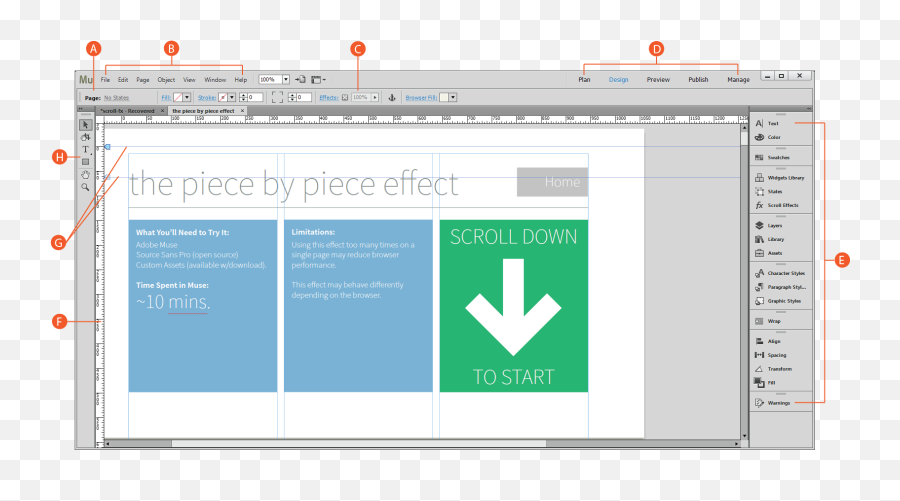 Use The Plan Design Preview And - Vertical Png,Adobe Muse Icon