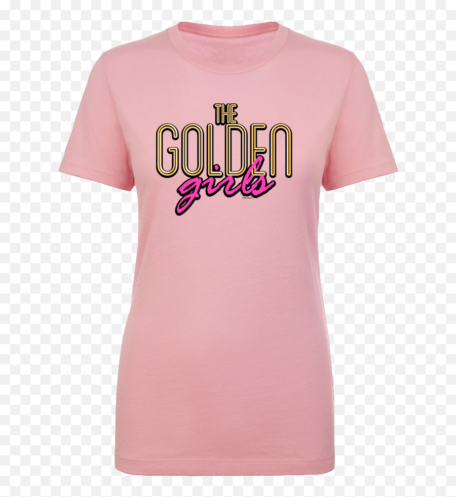 The Golden Girls Icon Logo Womenu0027s Short Sleeve T - Shirt Lacoste Large Logo Tshirt Png,Icon For Girls