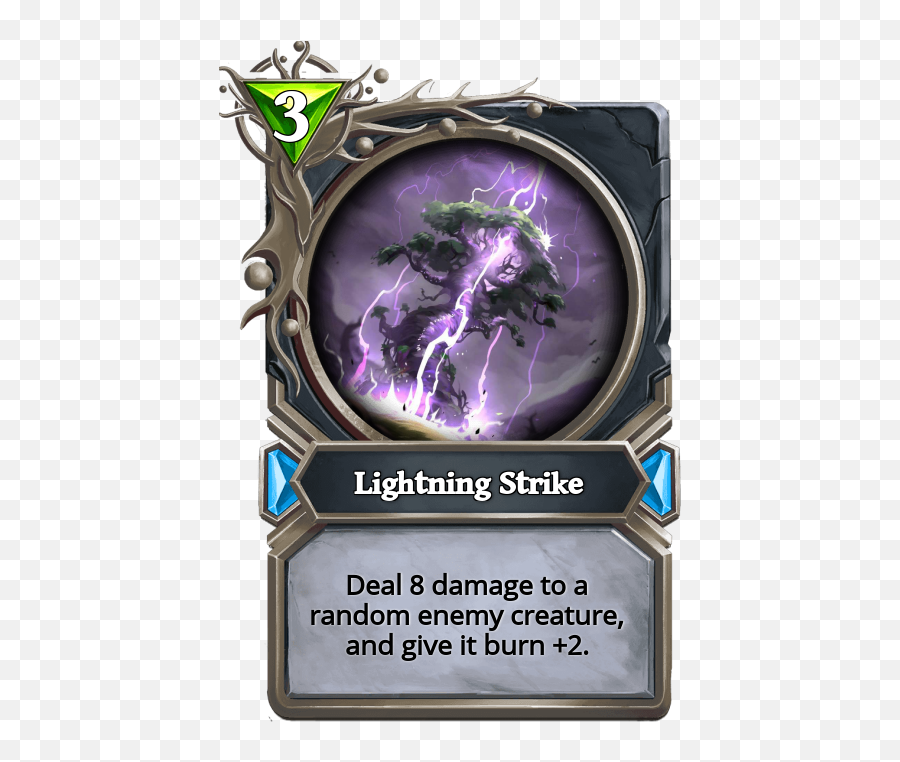 Lightning Strike - Rare Nature Spell Gods Unchained Pc Game Png,Lightning Strike Png