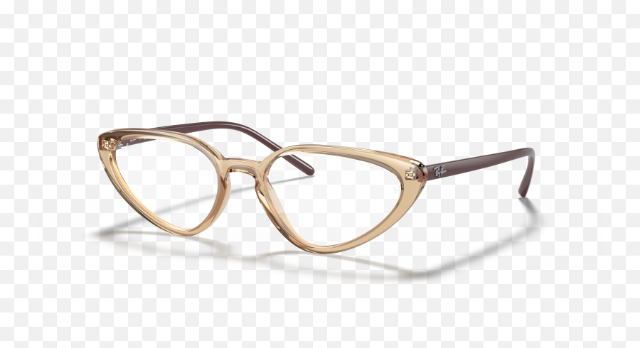 Ray - Ban 0rx7188 Glasses In Browntan Target Optical Ray Ban Rx7188 Png,Fashion Icon Adelle 100 Years Old