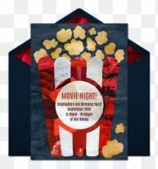 Movie Night Online Invitations Punchbowl - Event png