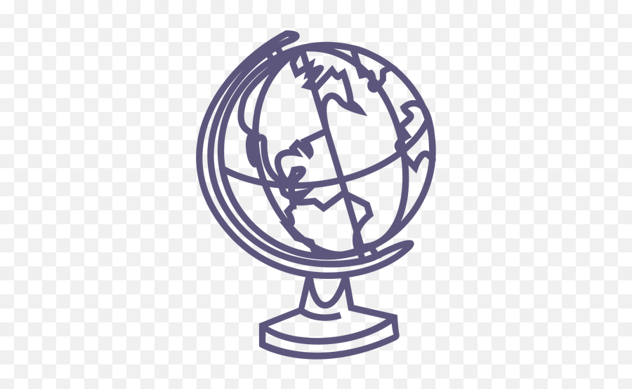 School Globe Stroke Icon Transparent Png U0026 Svg Vector - Dot,Globe Icon Svg