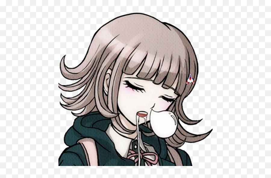 Telegram Sticker From Danganronpa Collection Pack - For Women Png,Chiaki Icon