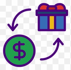 Barter Icon From Shopping Pack Style - Lineal color Tipo De Cambio Nominal png
