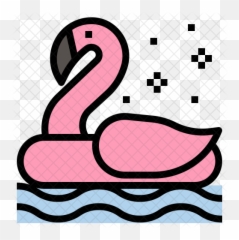 Pool Float Icon Of Colored Outline - png
