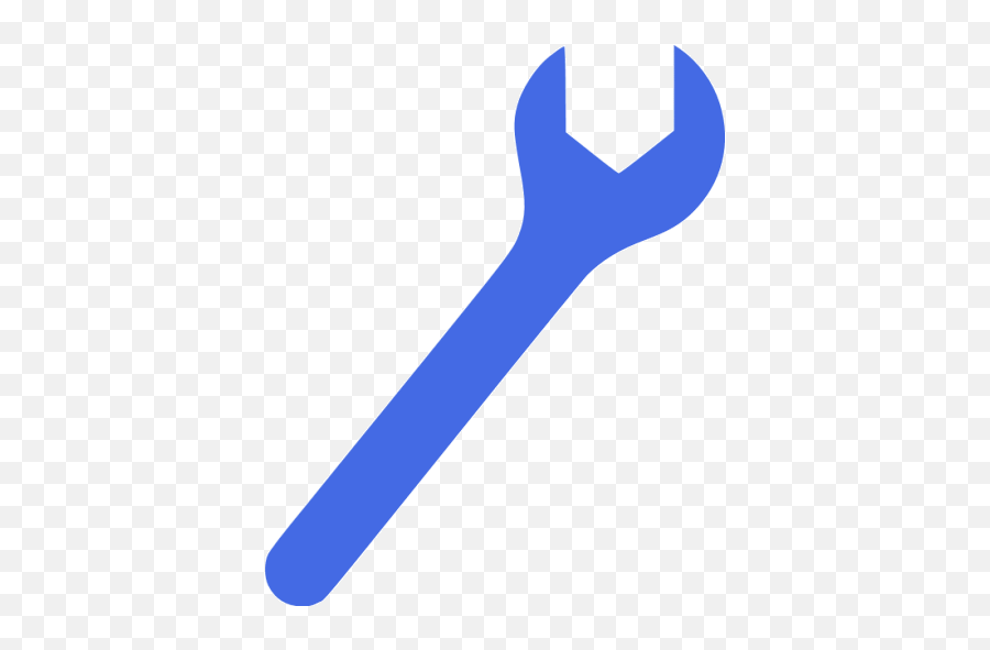 Royal Blue Wrench 4 Icon - Free Royal Blue Wrench Icons Blue Wrench Icon Png,Free Wrench Icon