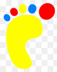 Footsteps - Colorful Footprint Clipart png