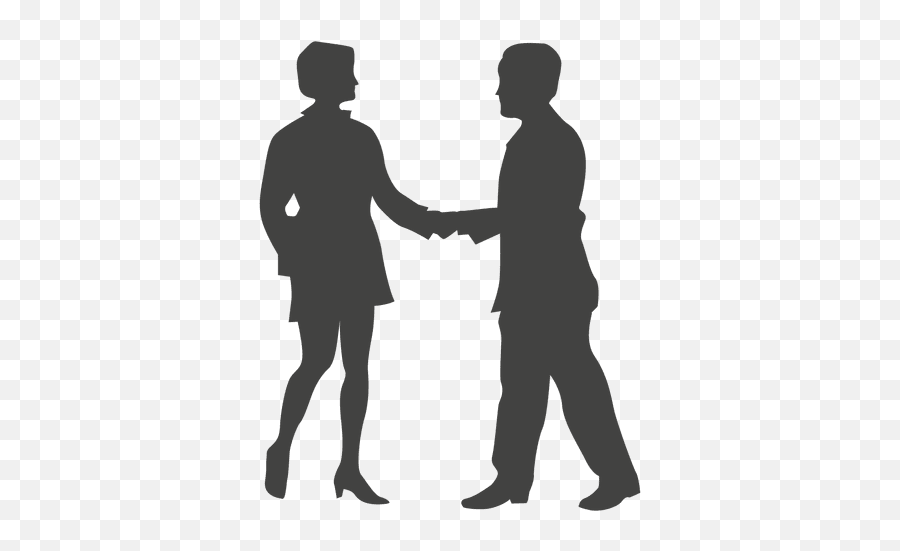 Business Woman Meeting Businessman Silhouette - Transparent Transparent Business Meeting Silhouette Png,Business Woman Png
