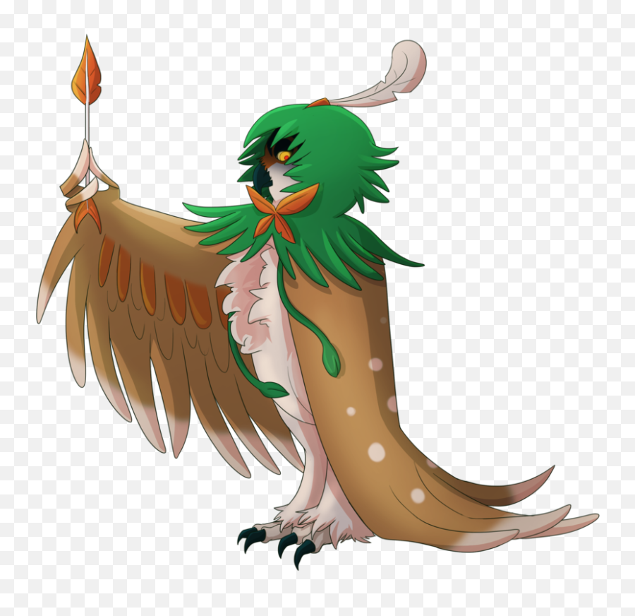 Decidueye By Mary - Hurricane Pokémon Sun And Moon Full Pokemon Sun And Moon Drawing Rowlet Png,Sun And Moon Png